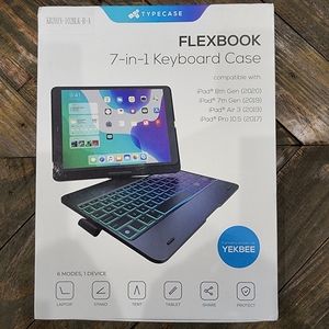 Typecase flexbook iPad keyboard case for 8th, 7th gen, air 3 & pro 10.5 iPads